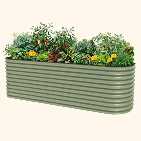 32 in Tall Modular Metal Raised Garden Bed Kit